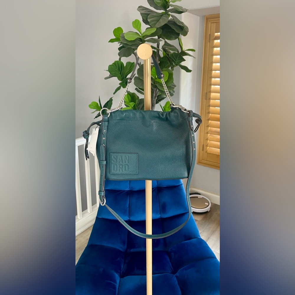NWT Sandro Paris Olga Logo Tote Bag - Picture 4 of 11
